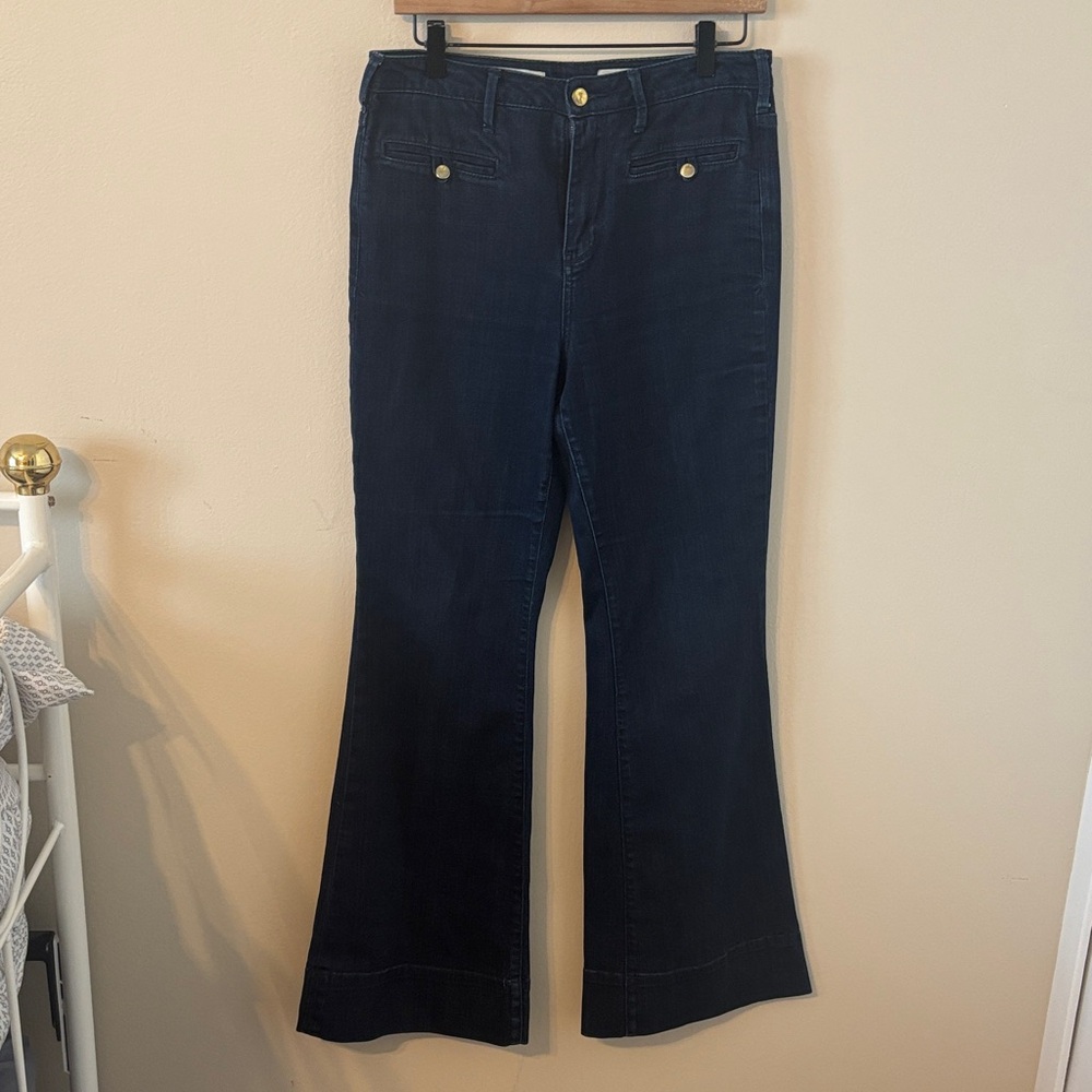 Pilcro and the Letterpress Superscript Flare Jeans